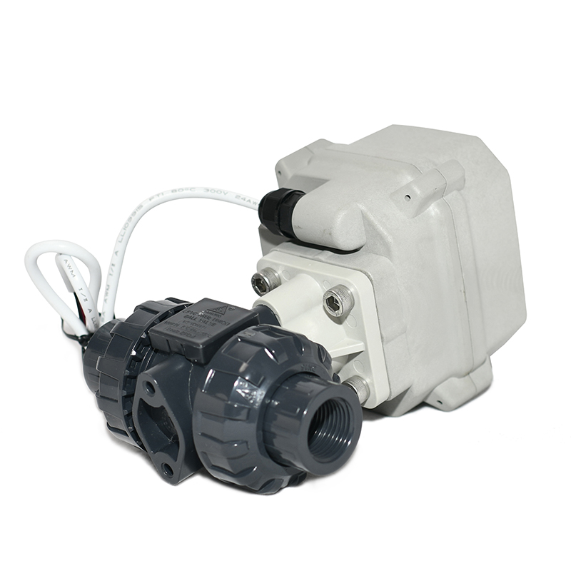 Switch Type -A150 Series 2 Way 1/2 Inches Plastic 4-20mA Electric Modulating Control Ball Valve With Manual Override