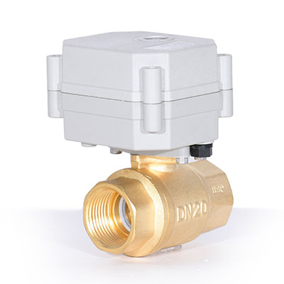 Switch Type - 3/4'' Brass 2-Way Indicated Electric Motorized On-Off Ball Valve