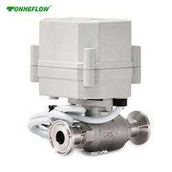 Switch type - DN8 2 Way SS304 Tri-clamp Electric Ball Valve
